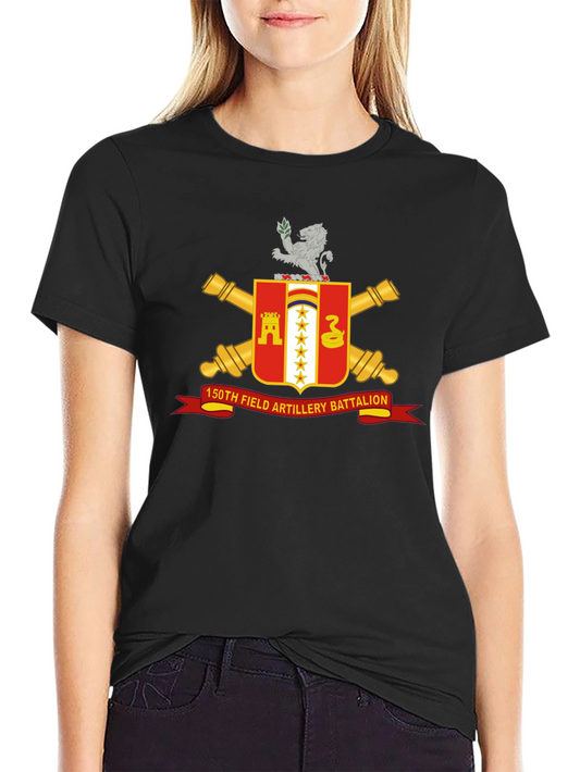 150th Field Artillery Battalion Black T-Shirt