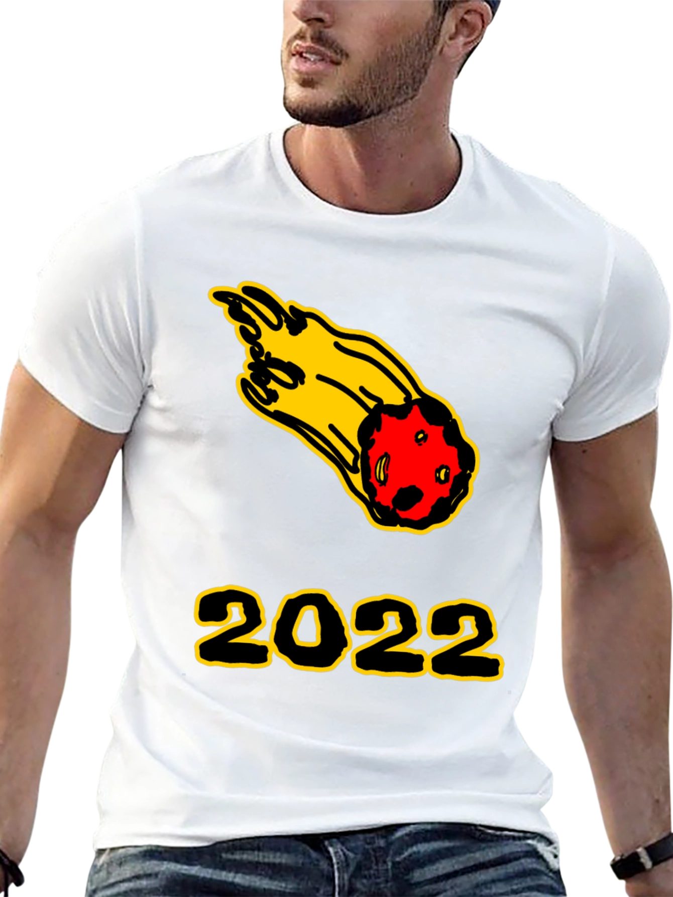 2022 Comet Graphic Tee - Black Cotton T-Shirt
