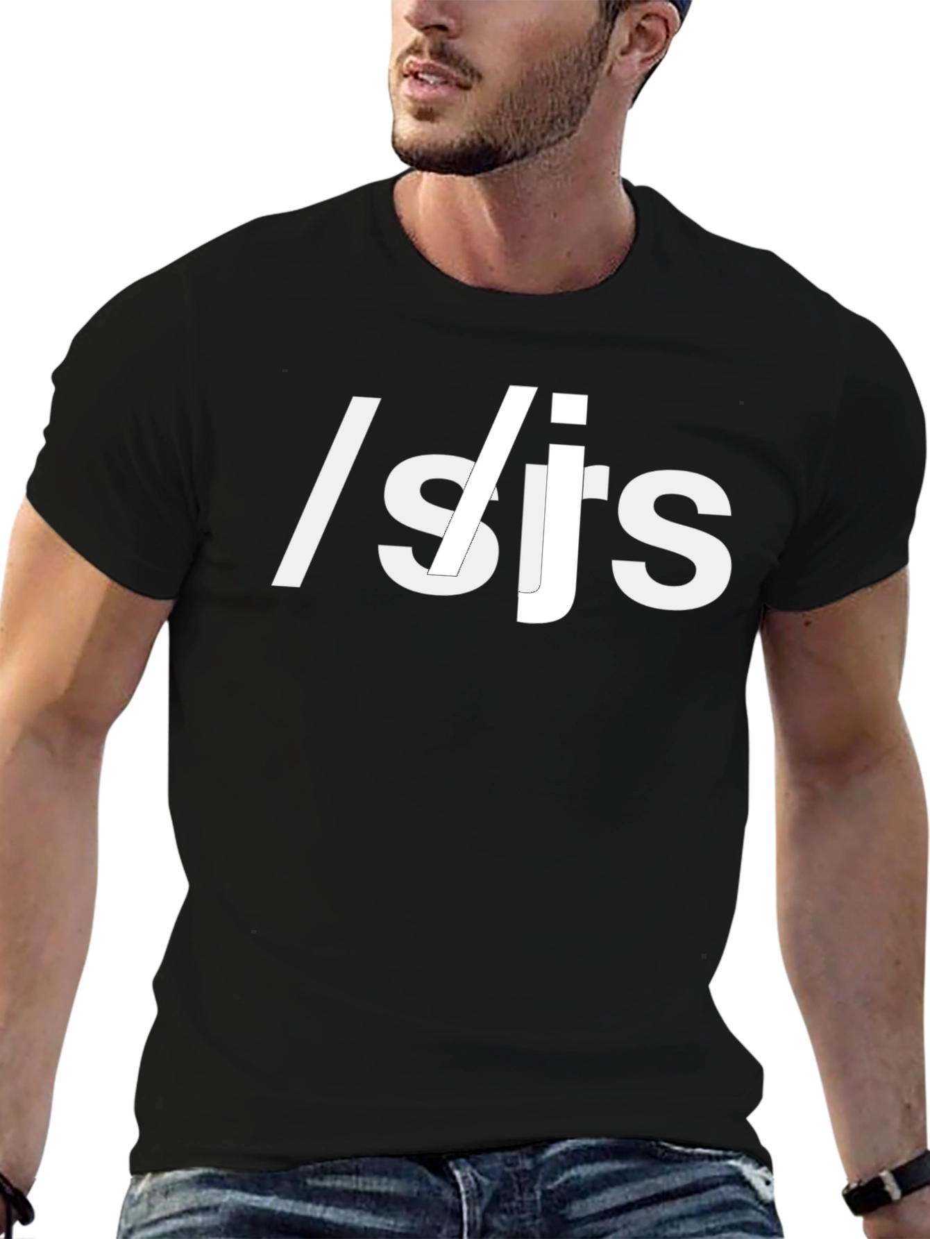 /srs T-Shirt - Black Casual Tee