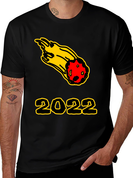 2022 Comet Graphic Tee - Black Cotton T-Shirt